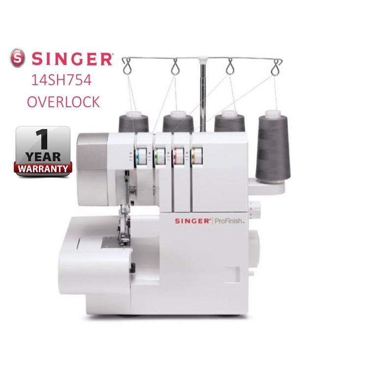 Singer Overlock Sewing Machine Serger 14SH754 / S0105 Shopee Malaysia