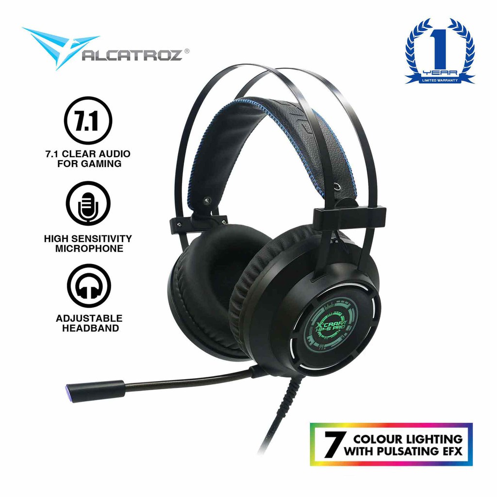 Alcatroz X-Craft HP-3 PRO 7.1 | HP-5 PRO 7.1 Surround Gaming Headphones ...