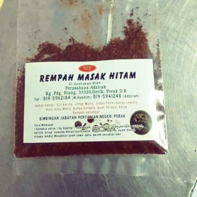Rempah masak hitam ( 5 paket ) | Shopee Malaysia