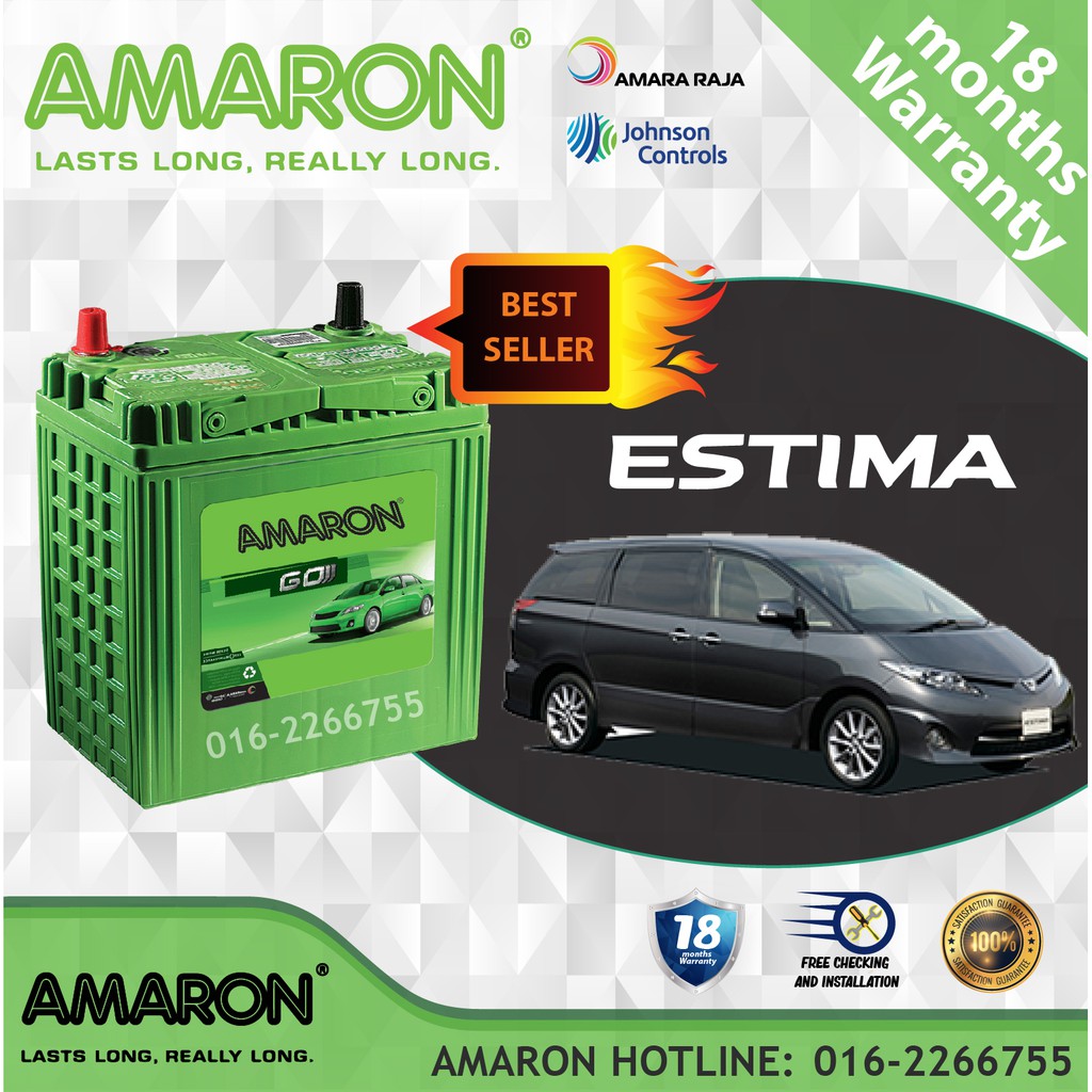 Toyota Estima | AMARON GO 65D26L (NS70L) | Car Battery | Bateri Kereta ...