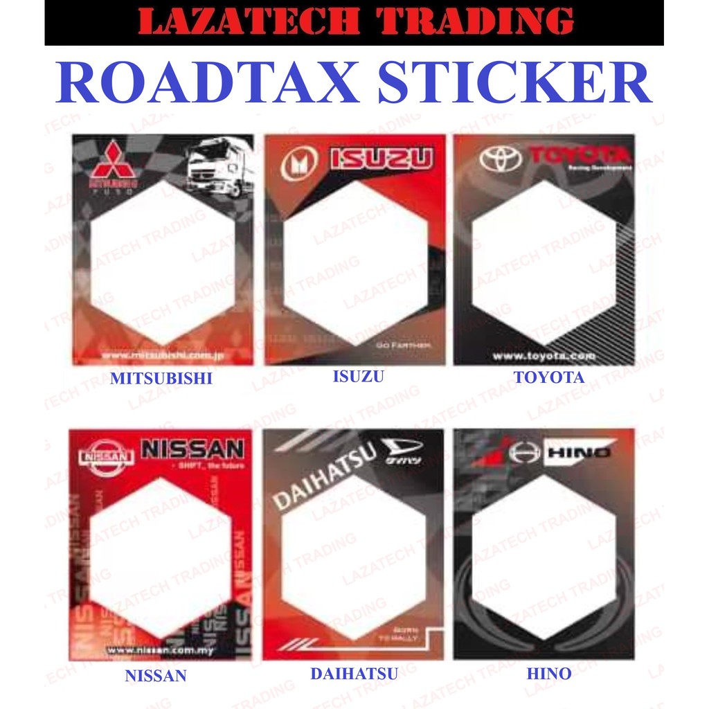 ROADTAX STICKER VAN / LORRY / TRUCK USE | Shopee Malaysia