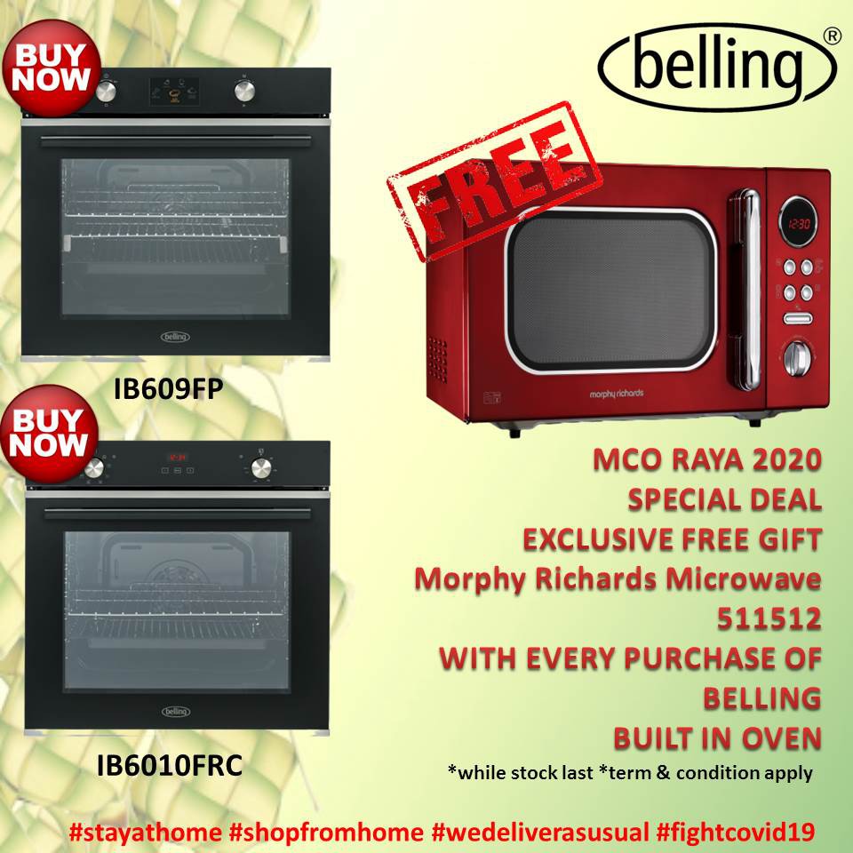 Belling Built In Oven 60cm IB609FP 85L MultiFunction BuiltIn Oven