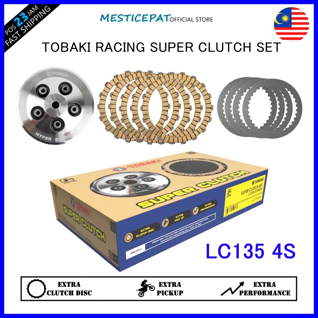 TOBAKI RACING SUPER HYPER CLUTCH SET LC135 4 SPEED 4S (5 CLUTCH PLATE