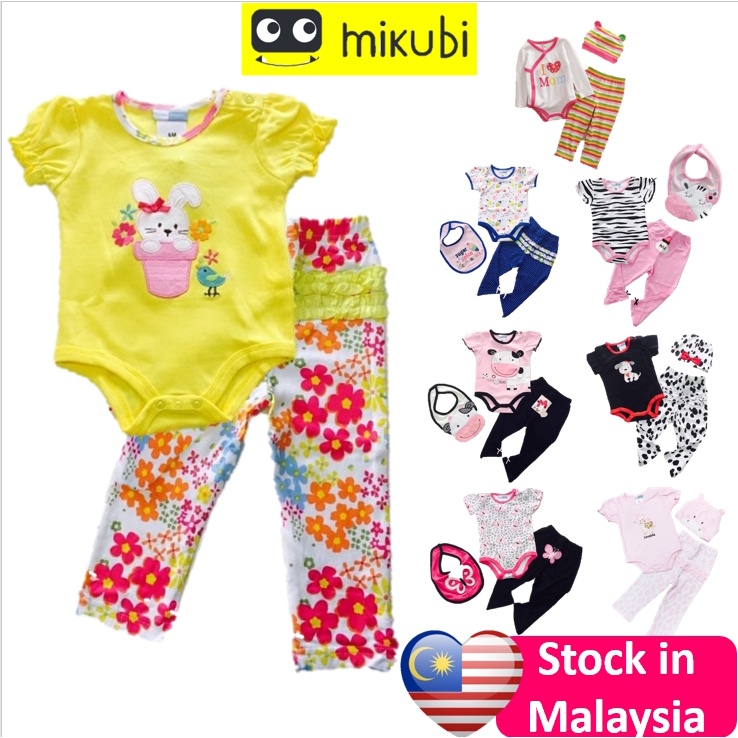 Clearance Stock Baby Romper 3pcs Set Rompers Baby New Born Baju Baby ...