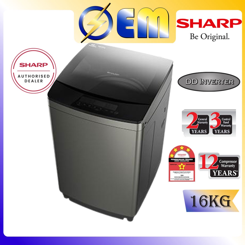 sharp 16kg washing machine