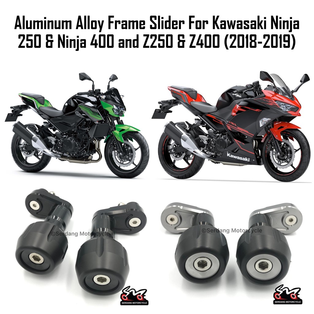 Ninja400 Ninja250 2018- Z250 Z400 2018- リアキャリア u0026 アルミトップケース 45L 黒 銀set 新素材新作  - バイク用品