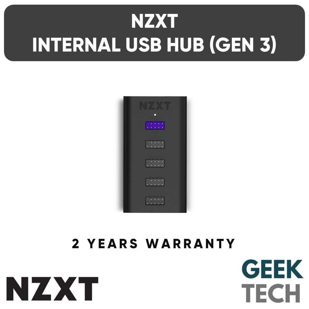NZXT Internal USB Hub (Gen 3) - Internal USB 2.0 Expansion Hub | Shopee ...