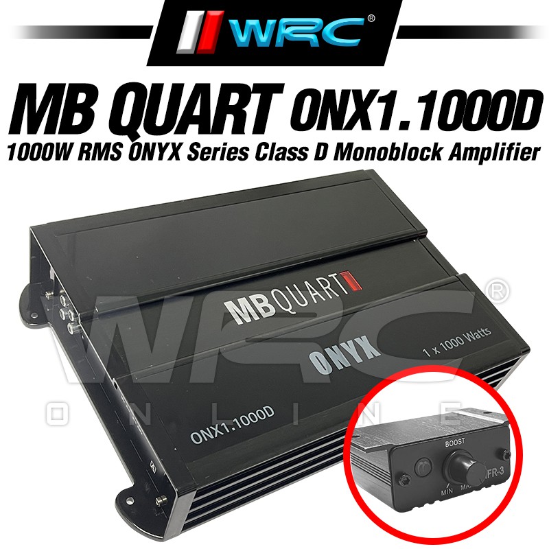 Mb Quart Onx1000d 1000w Rms Onyx Series Class D Monoblock Amplifier