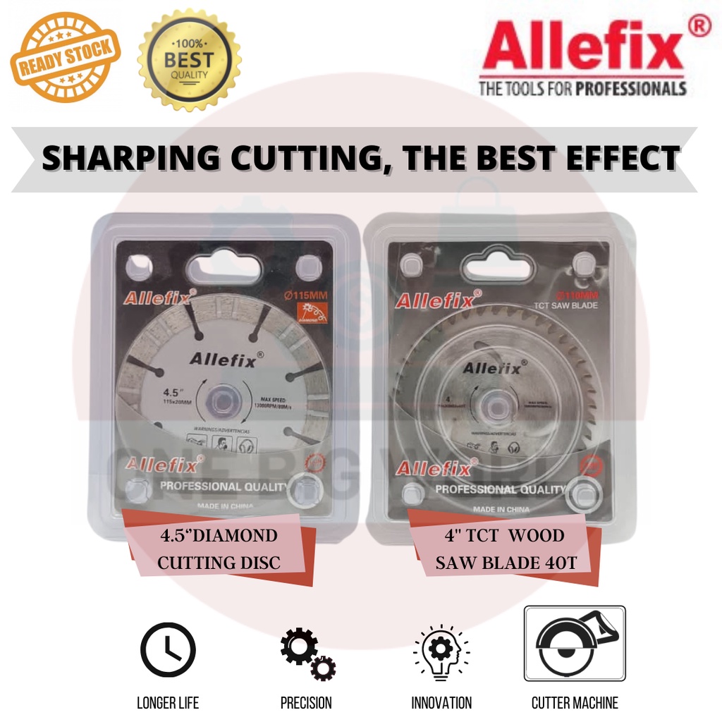 ALLEFIX DIAMOND CUT DISC FOR CONCRETE WOOD CUT DISC 40T FOR WOOD ...