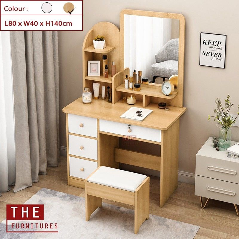 Dressing table nordic/meja make up/ikea make up table/dressing table ...