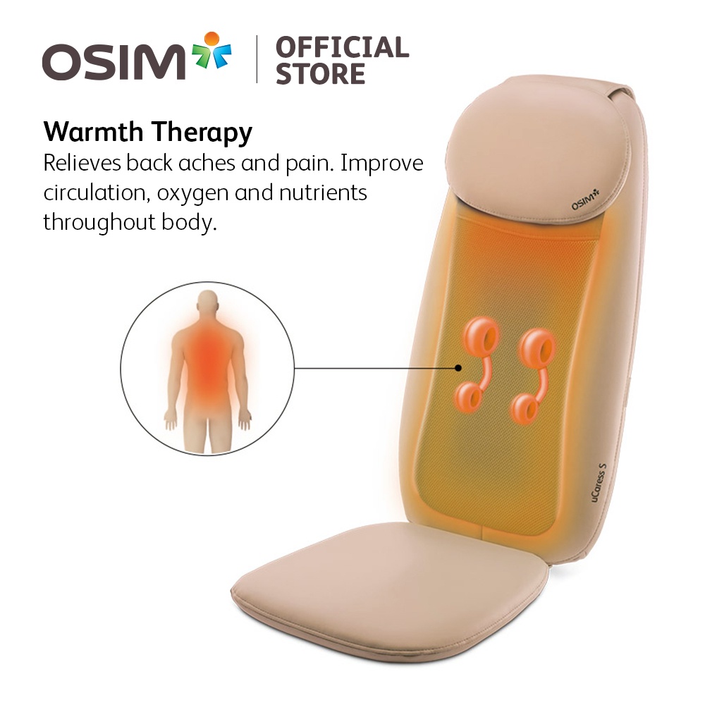 OSIM uCaress S Grey Backrest Upper Body Massager Shopee Malaysia
