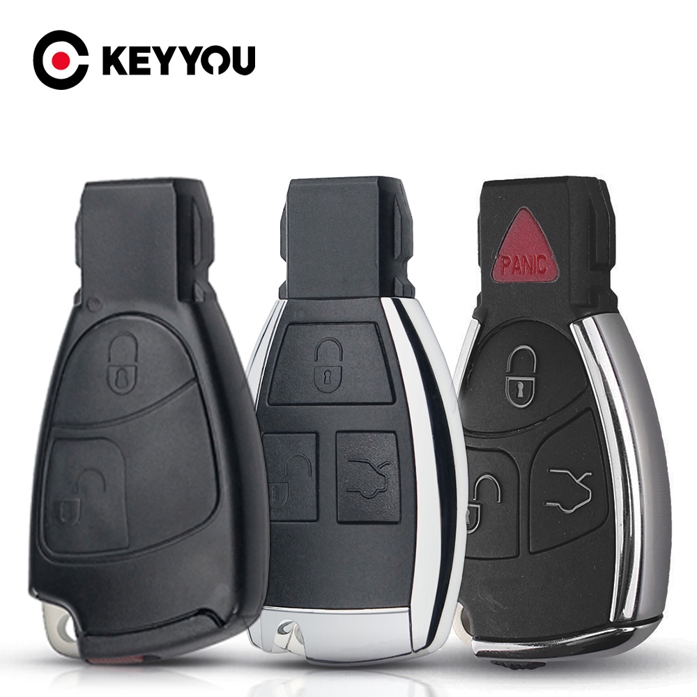KEYYOU 2/3/4 Buttons Car Remote Key Shell Case For Mercedes Benz A B C ...