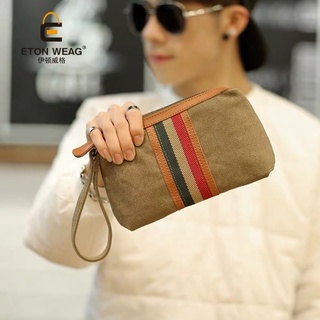 READY STOCK!! Men's Canvas Clutch Bag