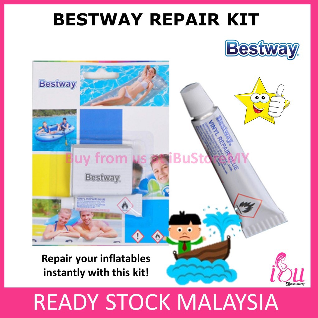 Bestway Repair Kit 5g Patch Kit Tampal Float Bocor Tampal Pelampung