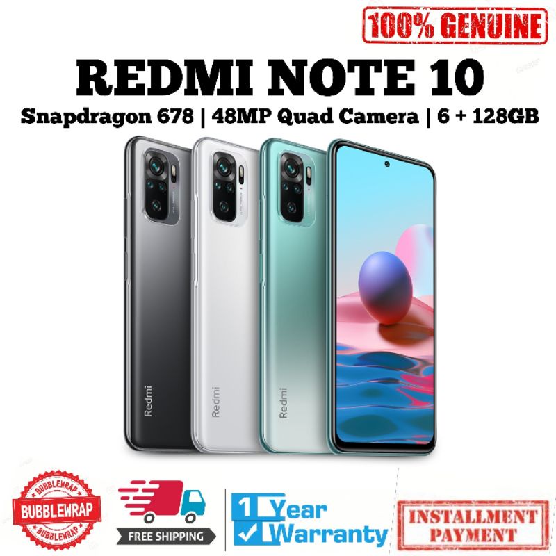 Xiaomi Redmi Note 10 ~ 100% Original | Shopee Malaysia