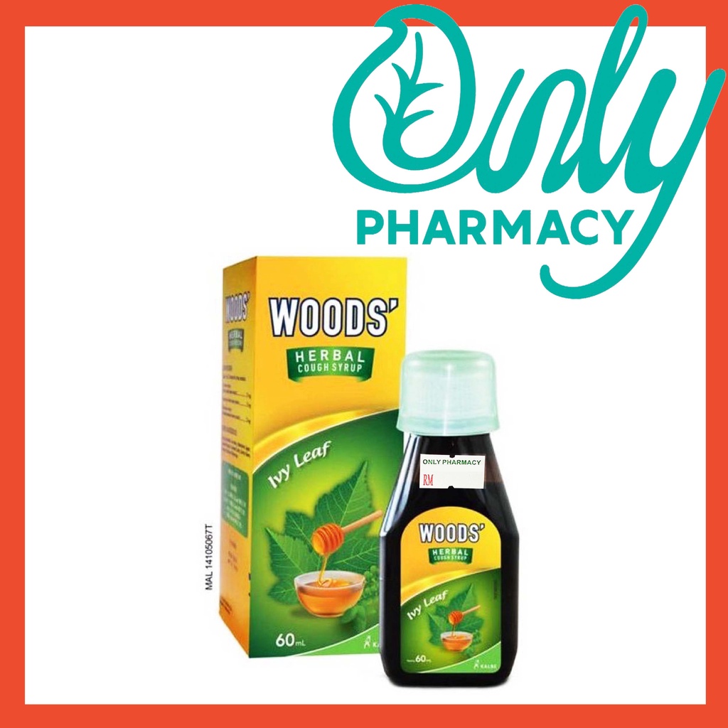 WOODS WOOD’S Herbal Cough Syrup Ivy Leaf 60ml EXP 04/2024 or 200ml EXP