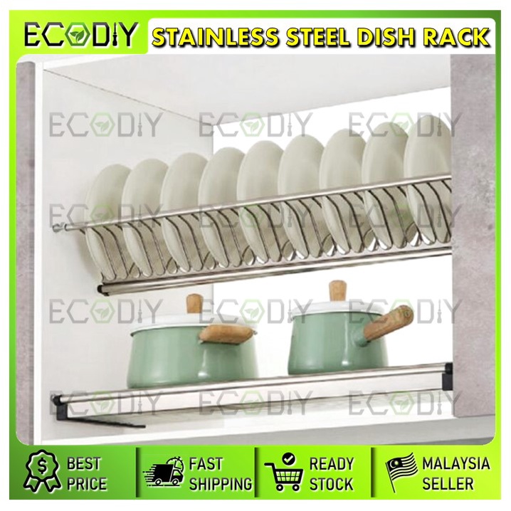 ECODIY🇲🇾 STAINLESS STEEL 304 2 Tier 600mm / 700mm / 800mm / 900mm ...