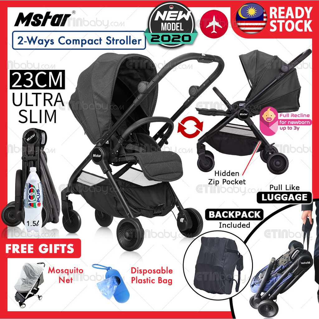 Compact stroller outlet backpack