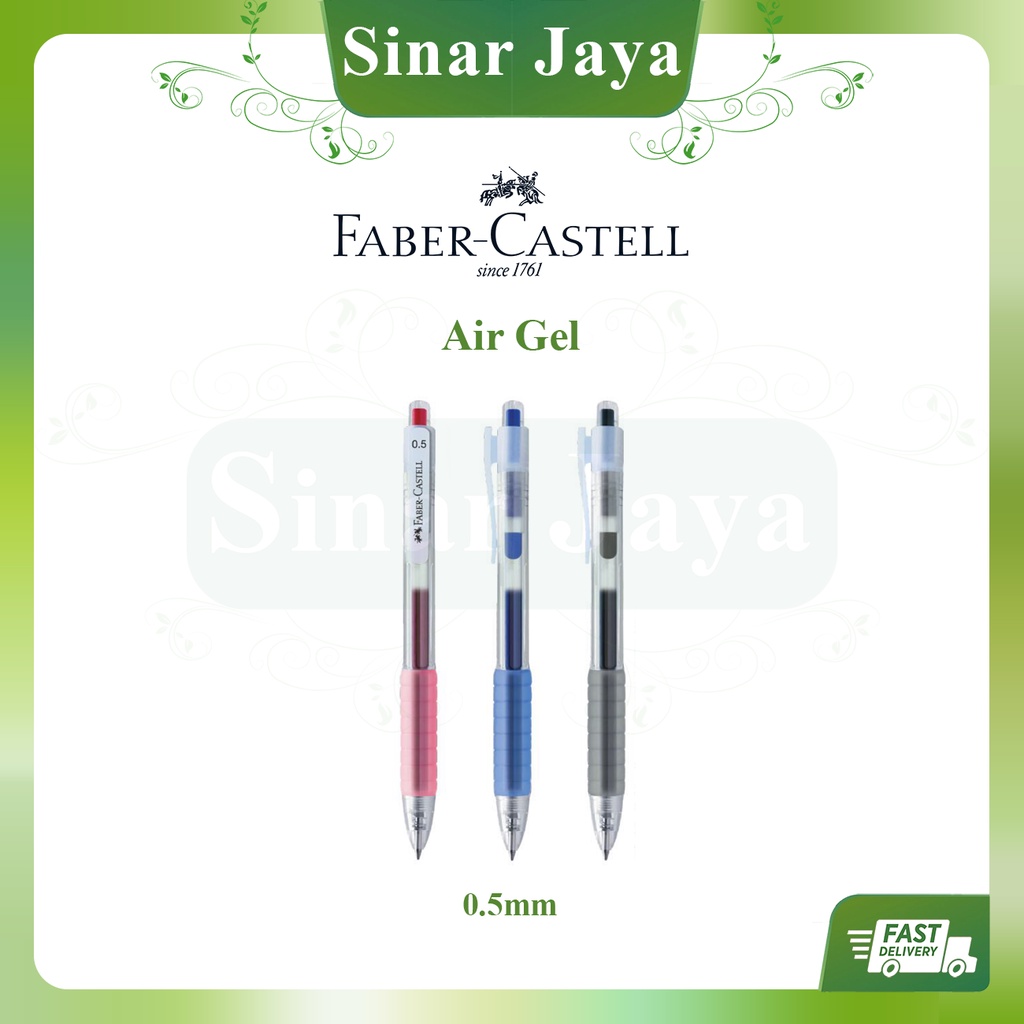 Faber-Castell Penna Gel Fast Gel 0.7 Mm - Colore Verde, Inchiostro Asciugatura Rapida, Ideale Per Mancini - 2