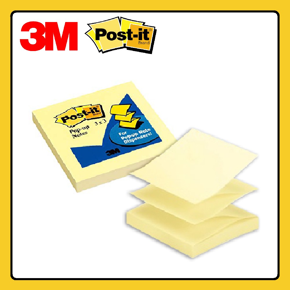 3M Post It Pop Up NT Canary R330-YW 3inch x 3inch - Yellow | Shopee ...