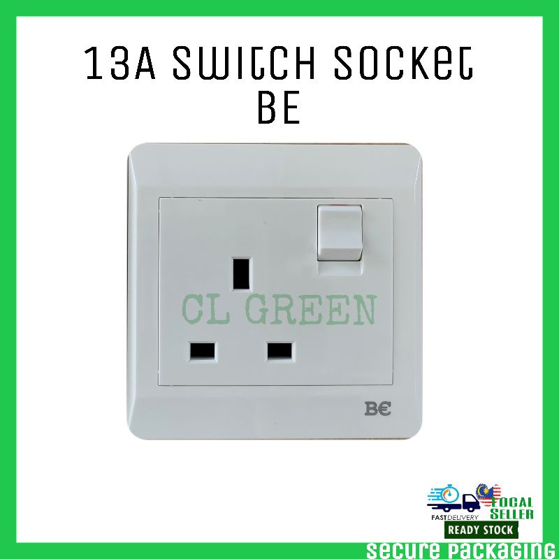 Switch Socket 13A 250V BE Soket Plug 13A Modern Wall Socket Design