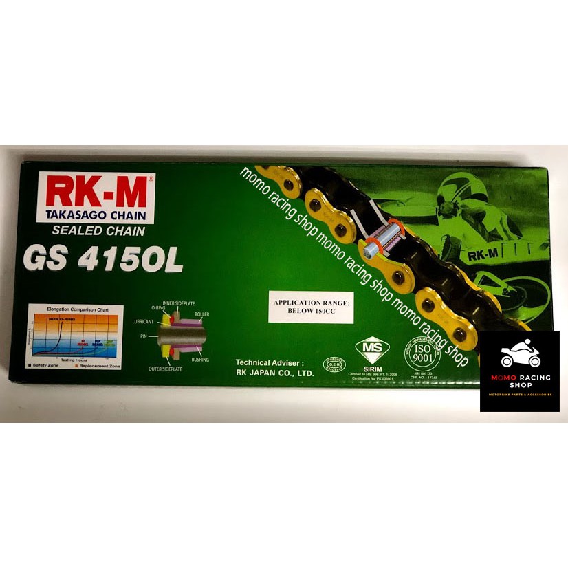 RKM GS415OL CHAIN (Free Chain Cleanser 70ML) Gold Oring READY STOCK ...