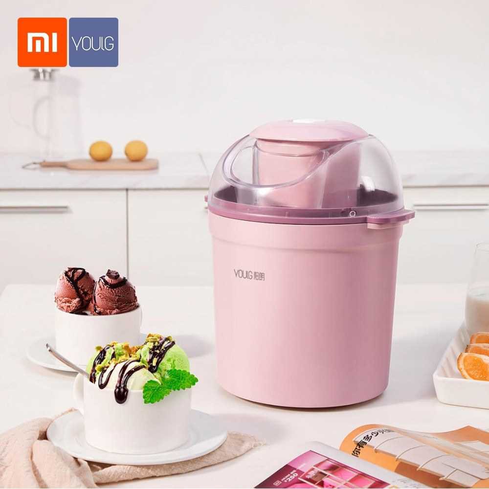 Xiaomi Youpin YOULG Ice Cream Maker 0.8L 12W Home Automatic 800ML Ice Cream Machine Electric Frozen Yogurt Machine With