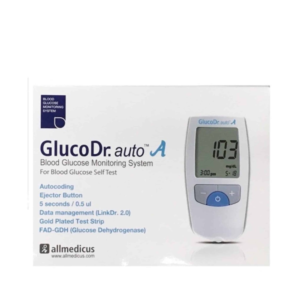 GLUCO DR. AUTO A BLOOD GLUCOSE MONITORING SYSTEM (GLUCOMETER) | Shopee ...