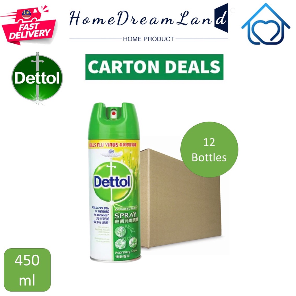 Dettol Antibacterial Germicidal Hygiene Liquid Disinfectant Spray Morning Dew Ml X Bottles