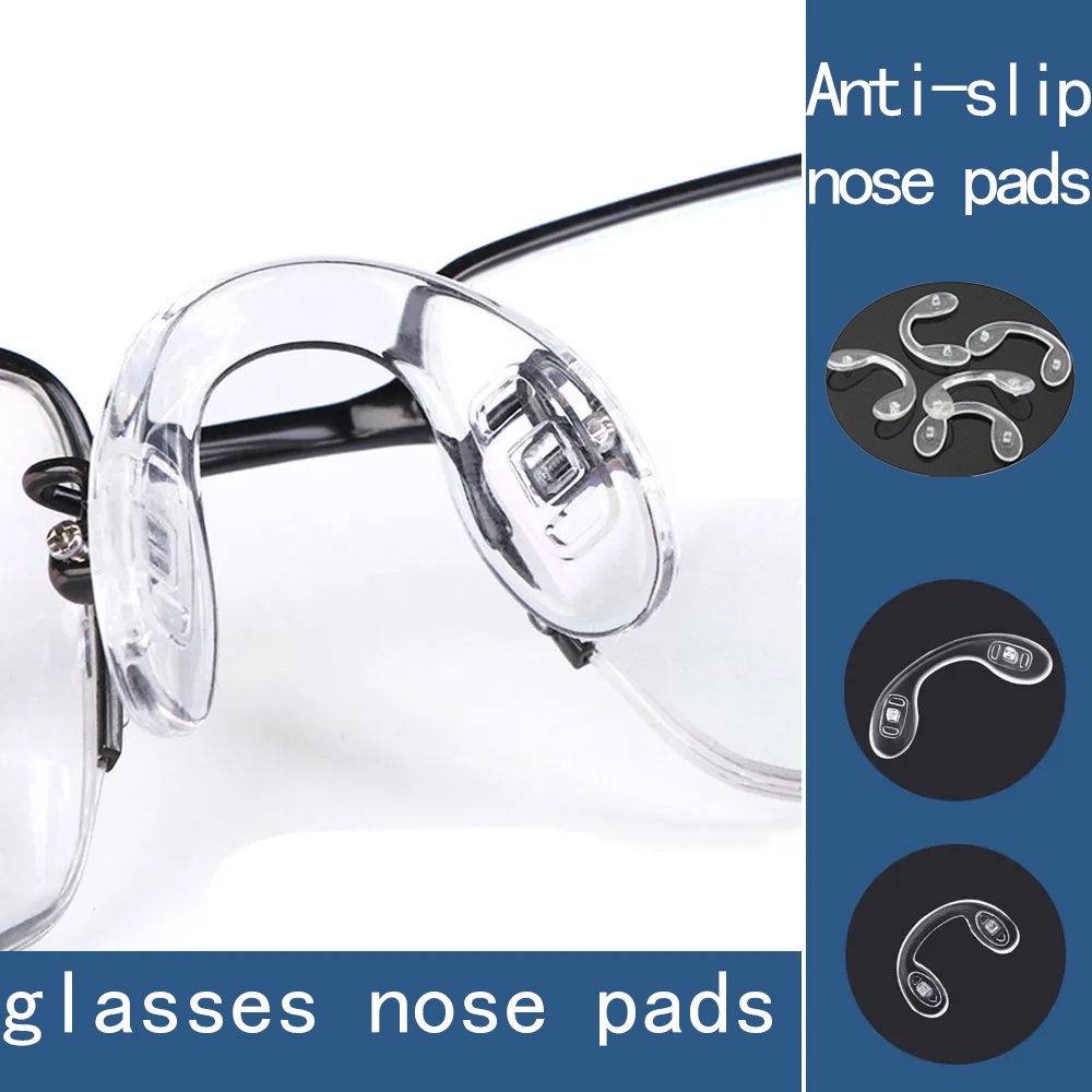 Glasses AntiSlip UShaped Nose Pads Seamless Silicone Nose Pads