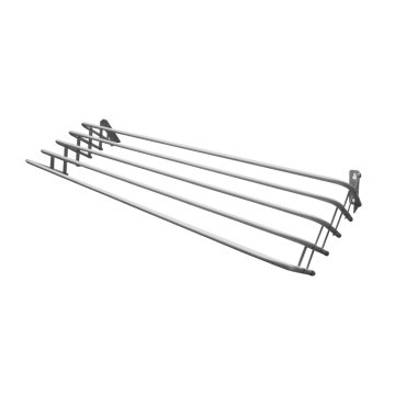 PUTIH Krisbow Wall Towel Rack 5 Bulkhead 100 Cm White - Wall ...
