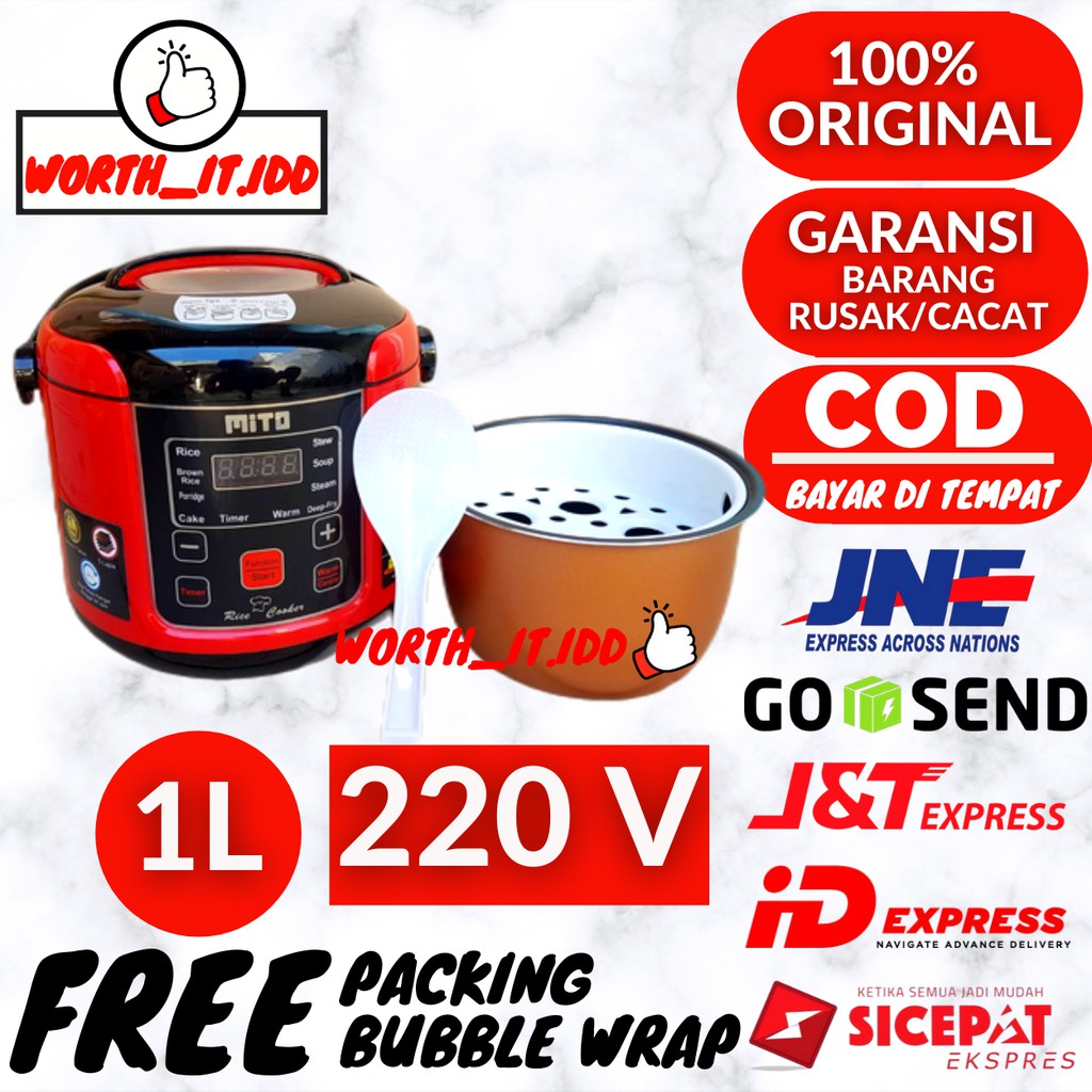 Rice COOKER Mito R1 Magic Com Multipurpose Portable RICE COOKER Digital