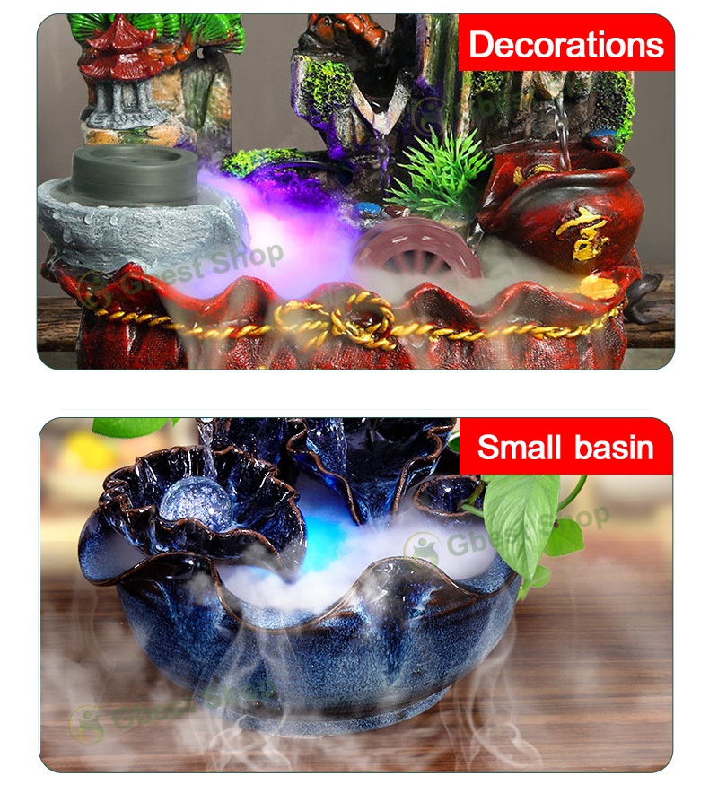 12 LED Ultrasonic Mist Maker Fogger Aquarium For Small Water Fountain ...