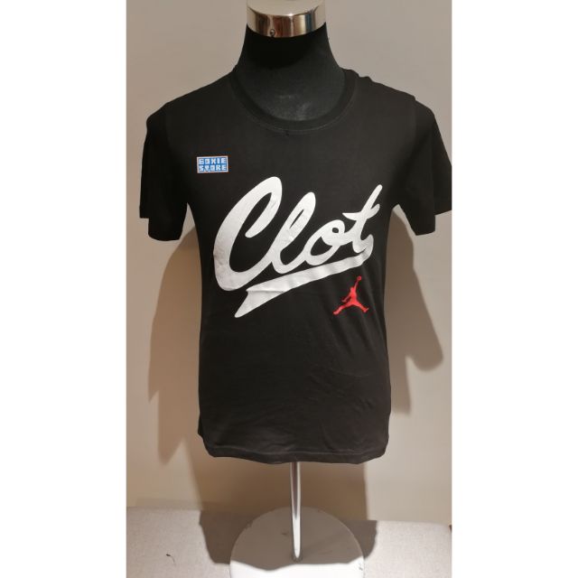 Clearance Top Quality Air Jordan x Clot T Shirt black white Ready stocks ship tmr