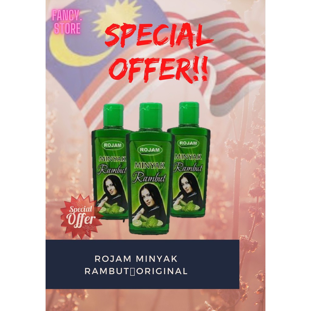 🔥[HOT ITEM]🔥 ROJAM MINYAK RAMBUT 💯ORIGINAL | Shopee Malaysia