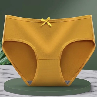 Mega Deal》Korean Plus size M-XXL Women Underwear Panties Cotton Breathable  Sexy Panty Simple Female Briefs Panties