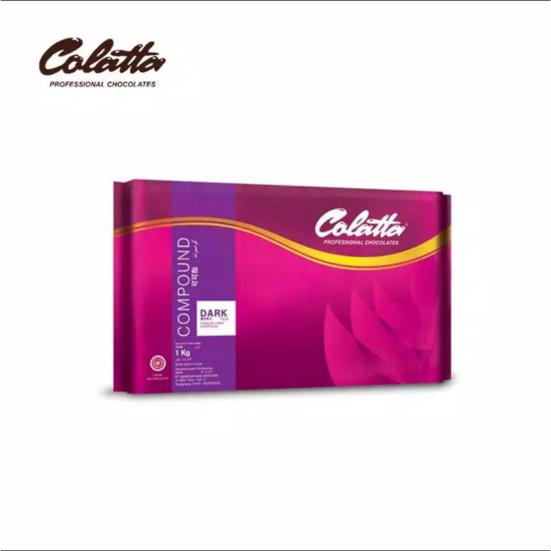HITAM Colatta Compound Dark 1 Kg Black Chocolate Bar Chocolate | Shopee ...