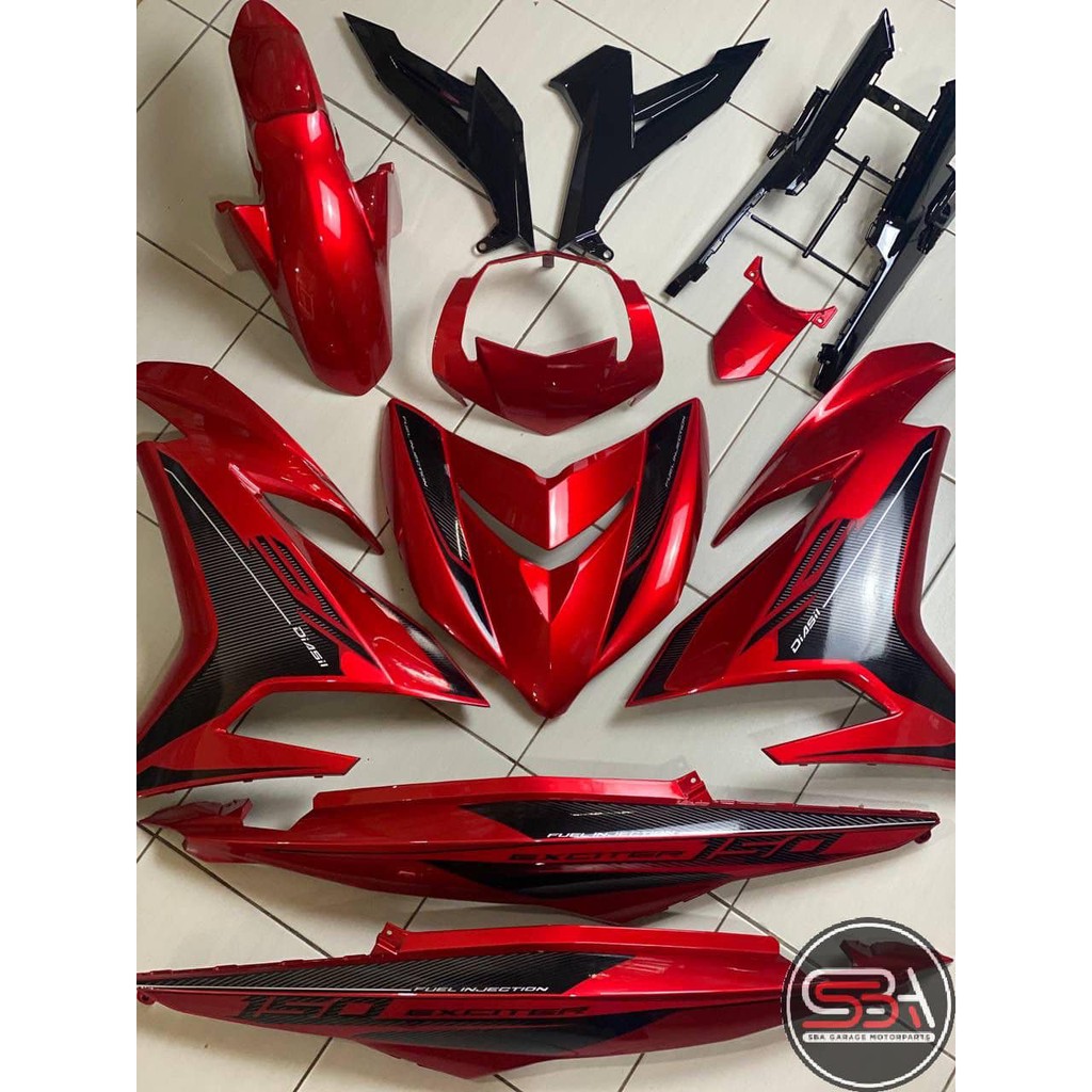 COVER SET Y15ZR V1 V2 ALL RED RC MERAH COVERSET PREMIUM EDITION BODYSET