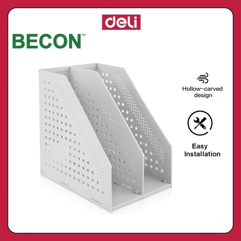 Deli 2 layer Foldable Magazine Holder No.78999 255x243x168mm [ random ...
