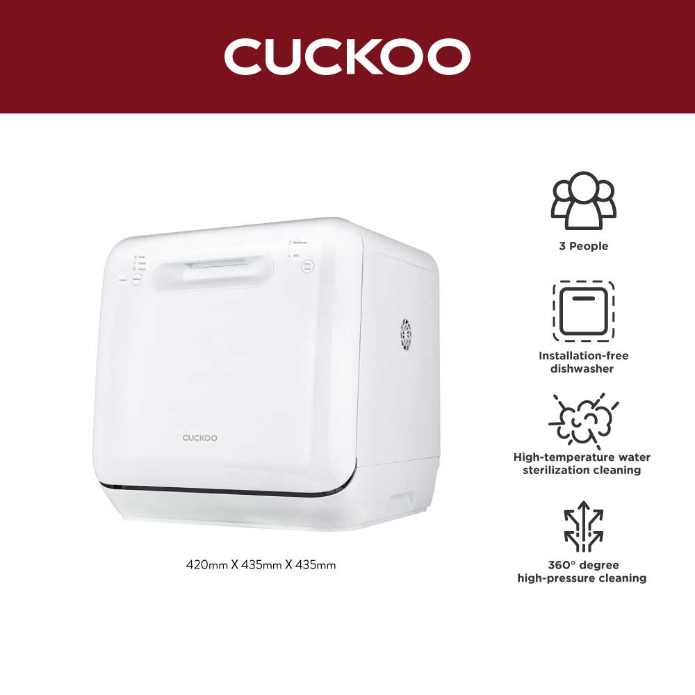 Cuckoo CDWA0310TW Mini 5L Portable Dishwasher Shopee Malaysia