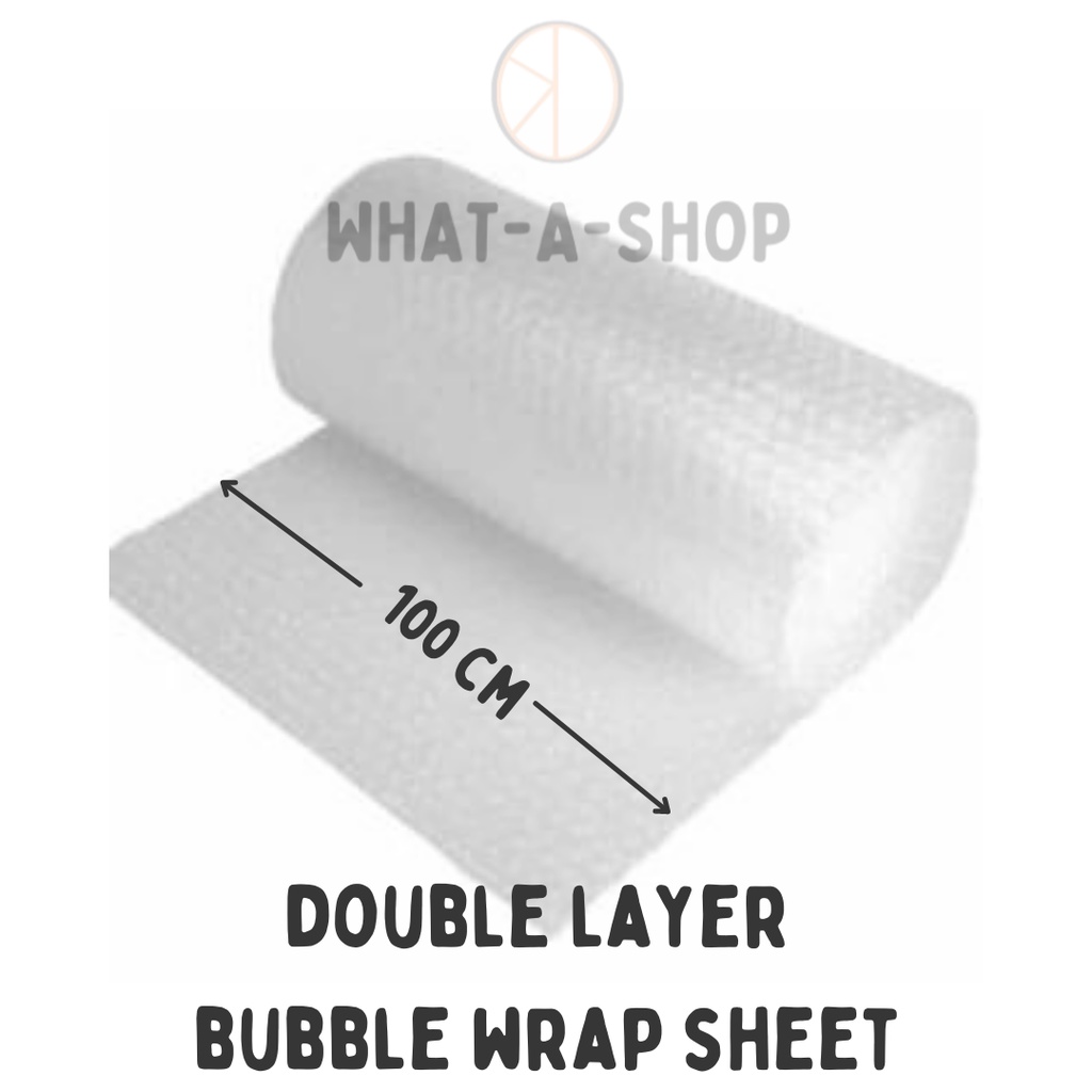 Double Layer Bubble Wrap , Air Bubble Wrapper , 25cm , 50cm , 100 cm x