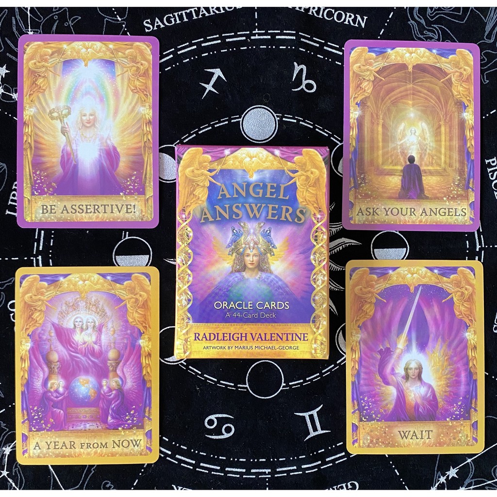 Angel Answers Oracle Cards - Free card pouch + guide book(PDF) + small ...