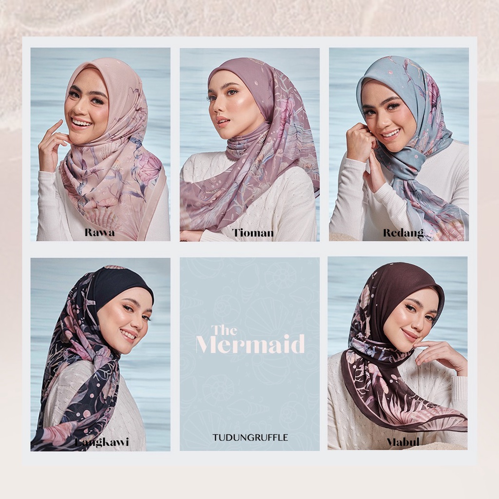 TUDUNG RUFFLE The Mermaid Cotton Voile | Shopee Malaysia