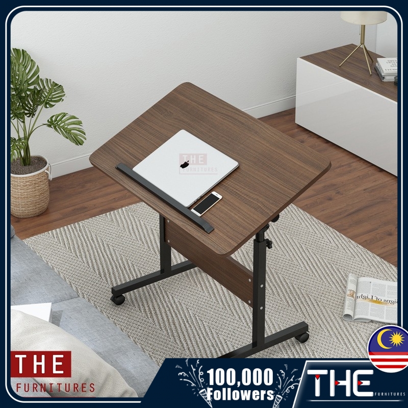 THE Modern Simple Adjustable Bedside Laptop Table Sofa Side Table With ...