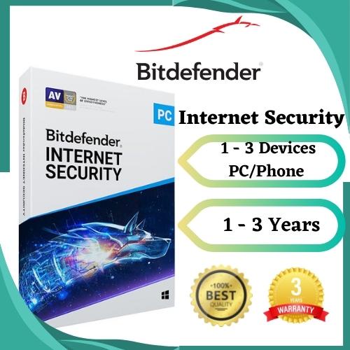 Bitdefender Antivirus Internet Security Total Security 3 Devices 1 Year ...