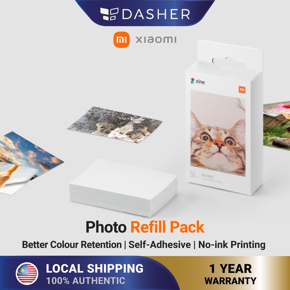 Xiaomi ZINK Refill Pack Paper Self-Adhesive Photo Print for Xiaomi ...