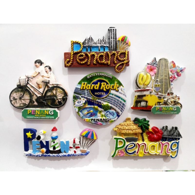 [ABC] PENANG Souviner Fridge Magnet Collections Gifts | Komtar | Durian ...