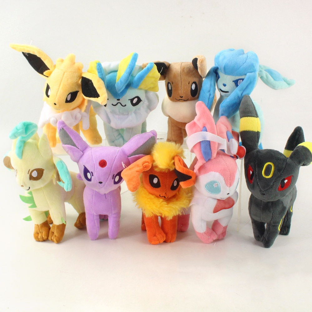 1pc Anime Pokemon Eevee Jolteon Flareon Vaporeon Umbreon Sylveon 