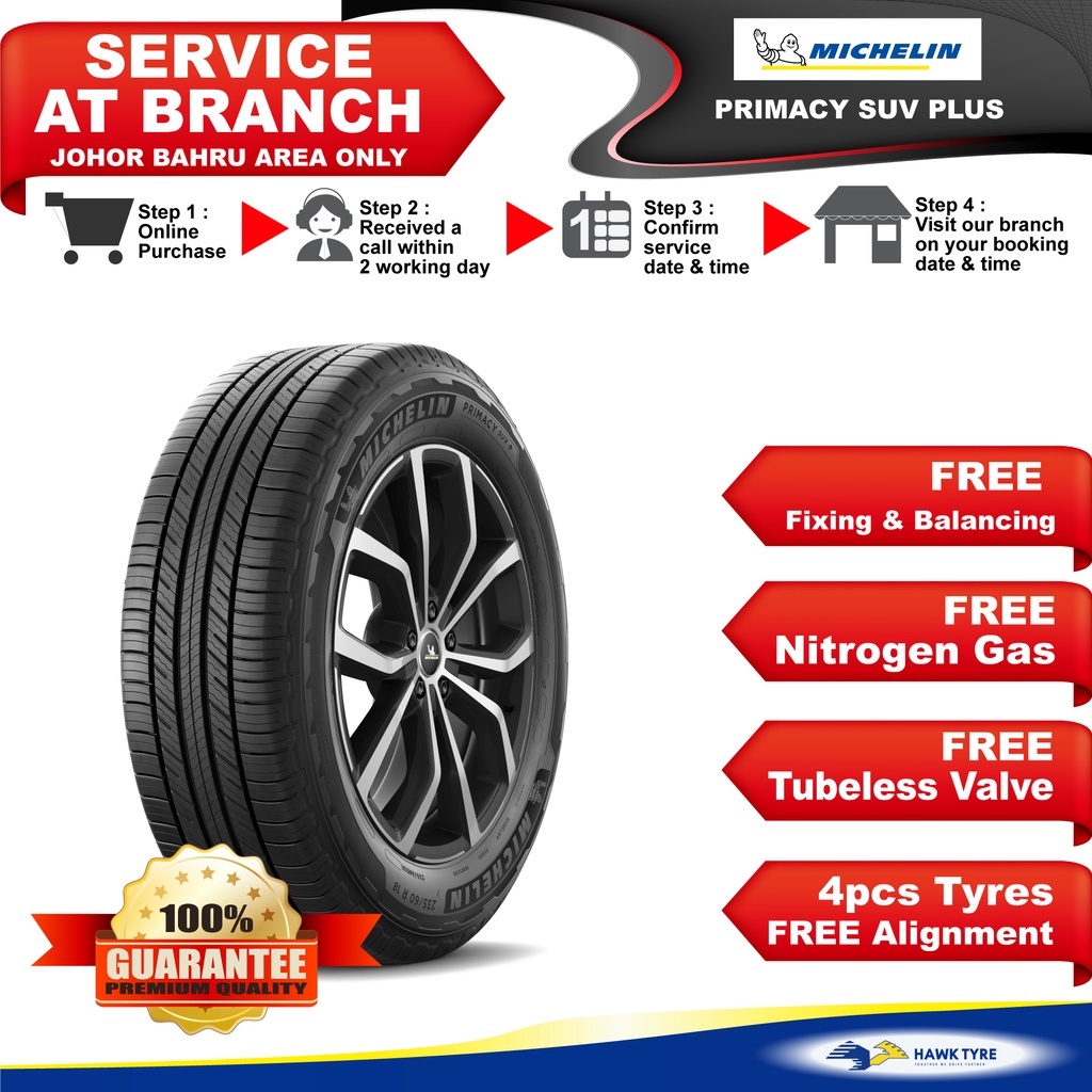 Michelin Tyres Primacy SUV Plus 225/65R17 265/65R17 | Shopee Malaysia