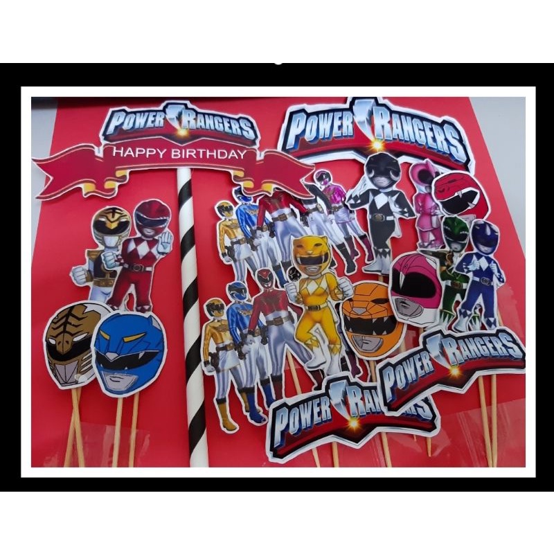 POWER RANGERS CAKE TOPPER | Shopee Malaysia